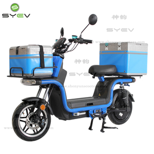 SYEV 2022 Best Sale Fast Food Delivery Electric Scooter With Big Carry Box 1200W EEC 60V26AH Lithium Battery Delivery Electric Bike 